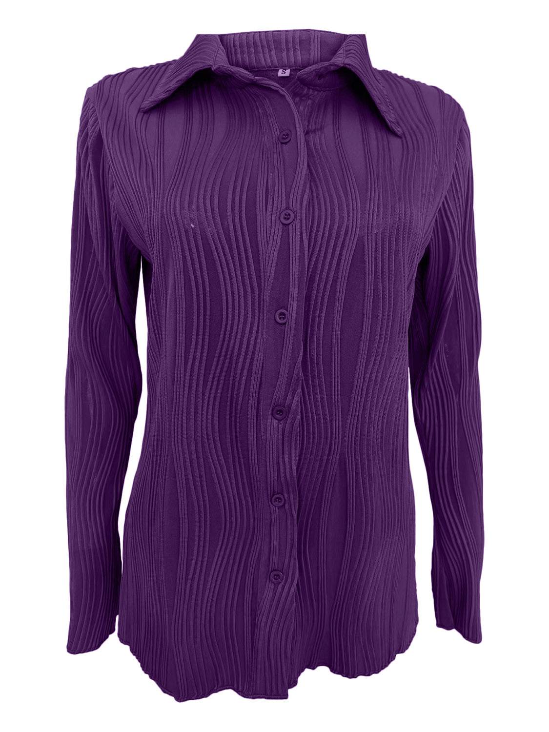 Collared Neck Long Sleeve Shirt